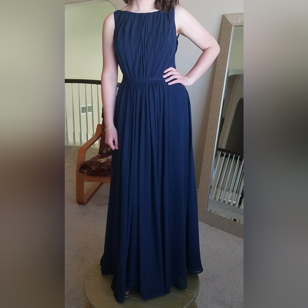 Navy Blue Bridesmaid Dress